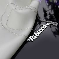 Silver Name Tags Jewelry